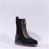 Wonders Simon Front Zip Stretch Boot - Black Suede